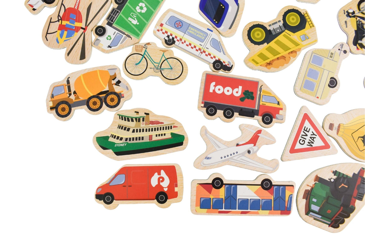 FRIDGE FRIENDS MAGNETIC AUSSIE VEHICLES 25PCS - Bamboo Sprout