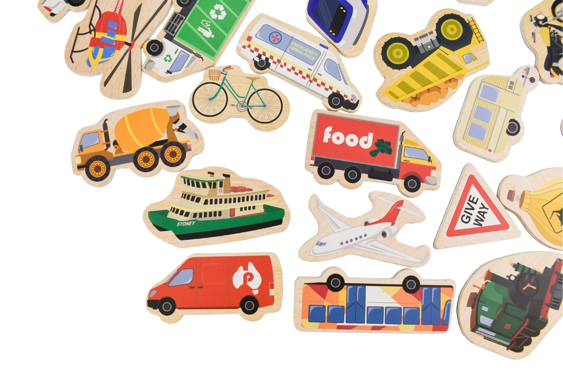FRIDGE FRIENDS MAGNETIC AUSSIE VEHICLES 25PCS - Bamboo Sprout