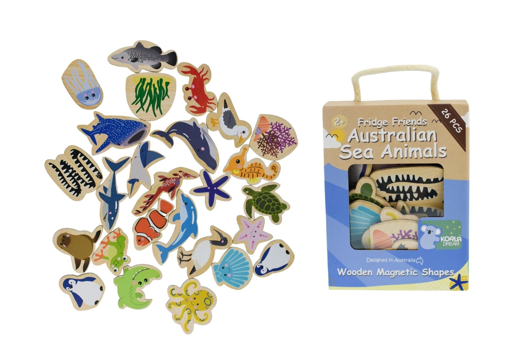 FRIDGE FRIENDS MAGNETIC AUSTRALIAN SEA ANIMALS 25PCS - Bamboo Sprout