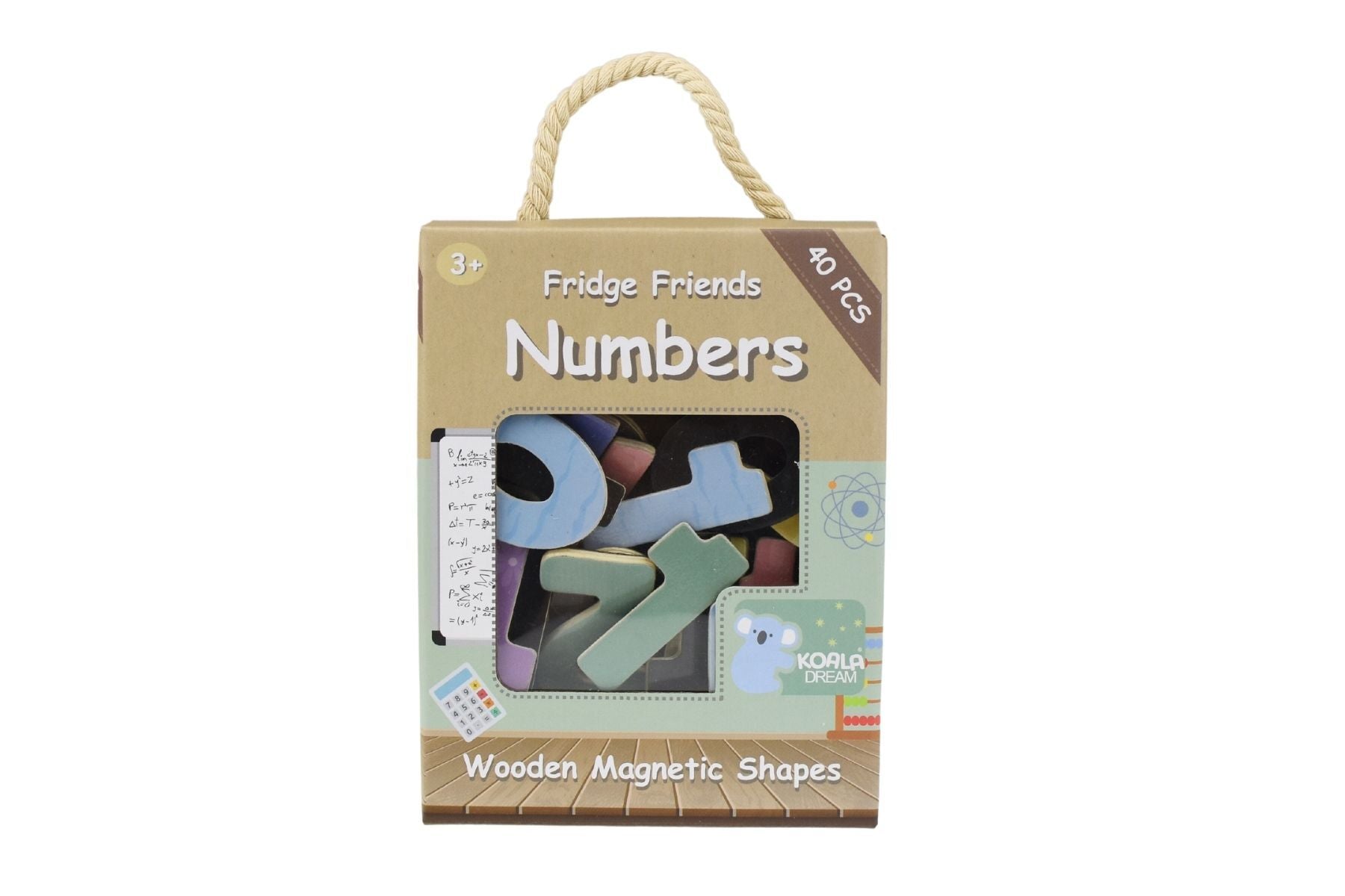 FRIDGE FRIENDS MAGNETIC NUMBERS 40PCS - Bamboo Sprout