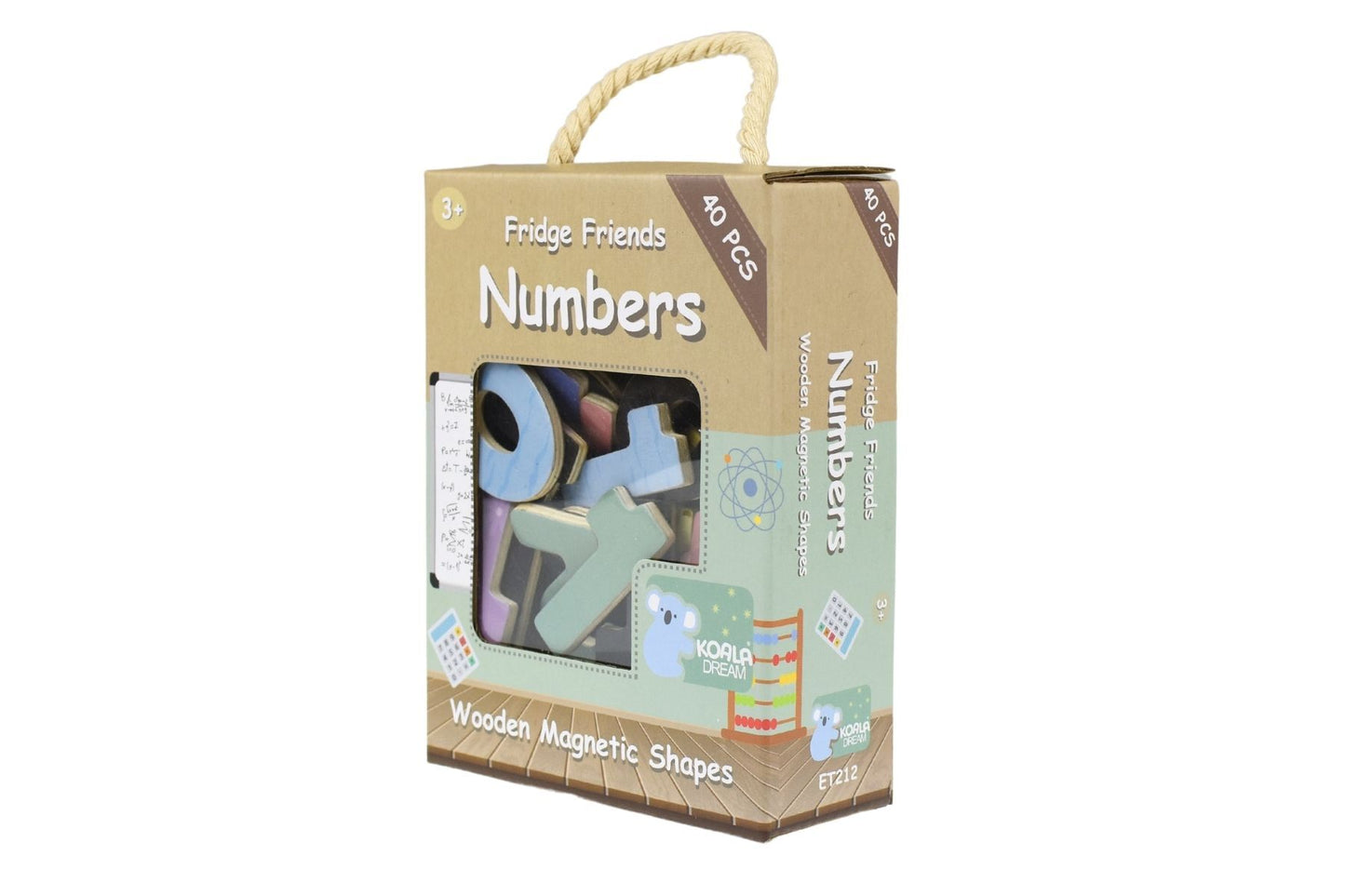 FRIDGE FRIENDS MAGNETIC NUMBERS 40PCS - Bamboo Sprout