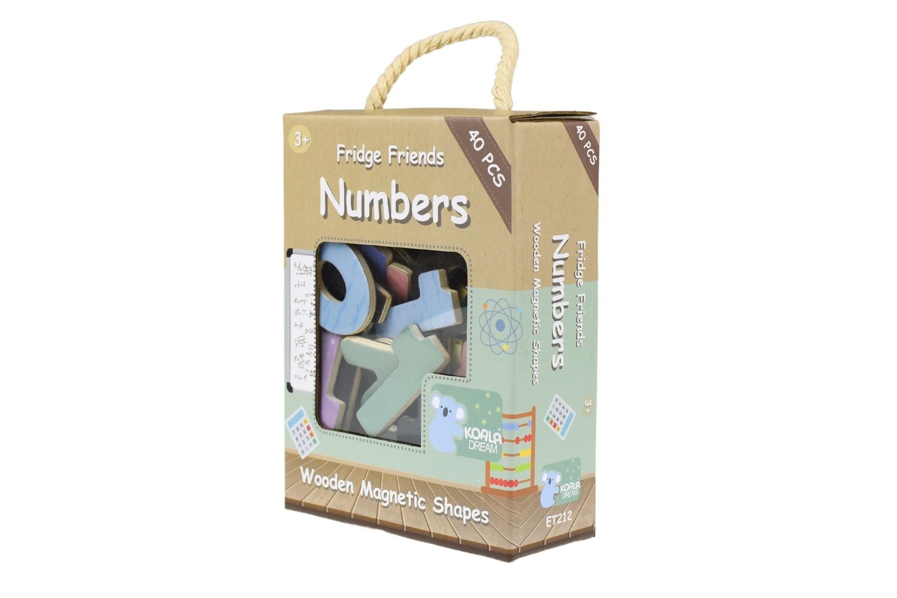 FRIDGE FRIENDS MAGNETIC NUMBERS 40PCS - Bamboo Sprout