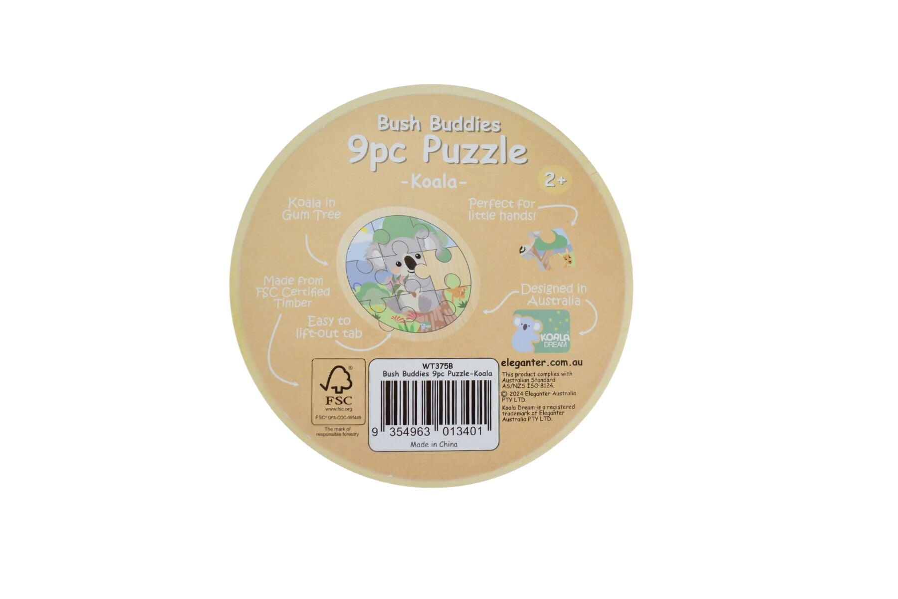 WOODEN 9PCS JIGSAW PUZZLE KOALA - Bamboo Sprout