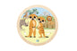 WILD BUDDIES 9PC ROUND JIGSAW PUZZLE MEERKATS - Bamboo Sprout