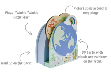 WILD BUDDIES SPIN ALONG MUSIC BOX - Bamboo Sprout
