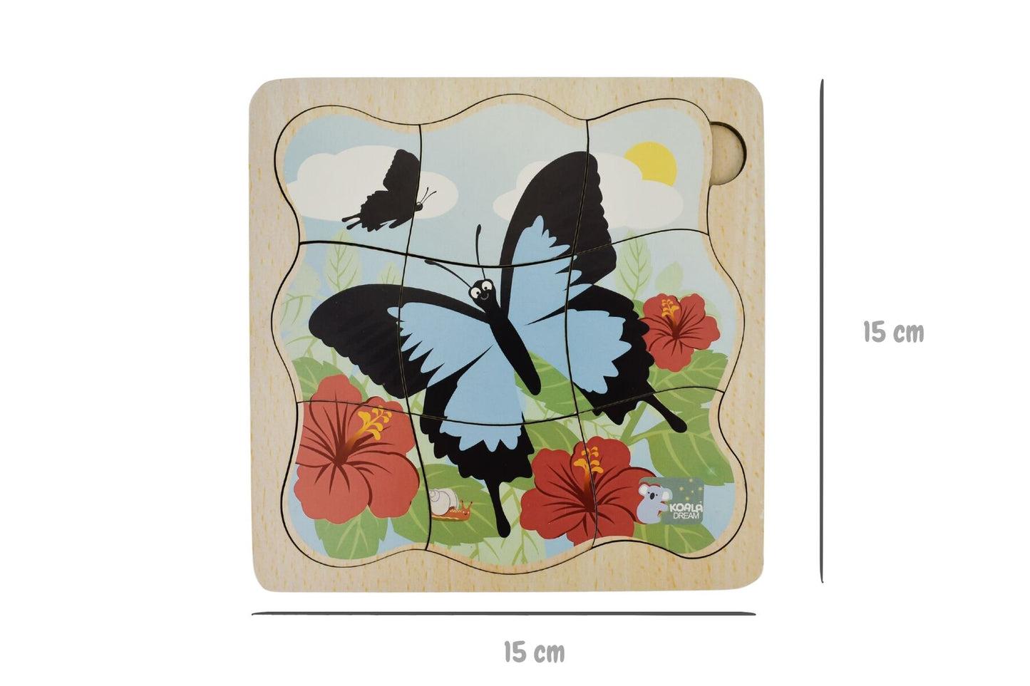 BUSH BUDDIES ULYSSES BUTTERFLY LIFE CYCLE LAYER PUZZLE - Bamboo Sprout