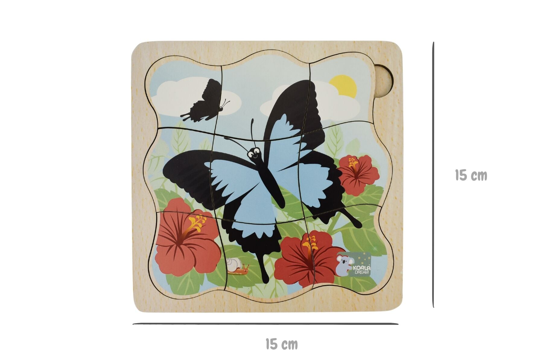 BUSH BUDDIES ULYSSES BUTTERFLY LIFE CYCLE LAYER PUZZLE - Bamboo Sprout