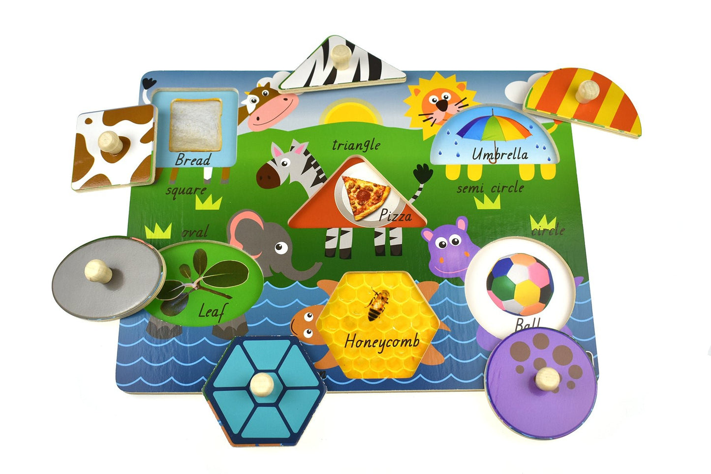 2 IN 1 ANIMAL SHAPE PEG PUZZLE - Bamboo Sprout