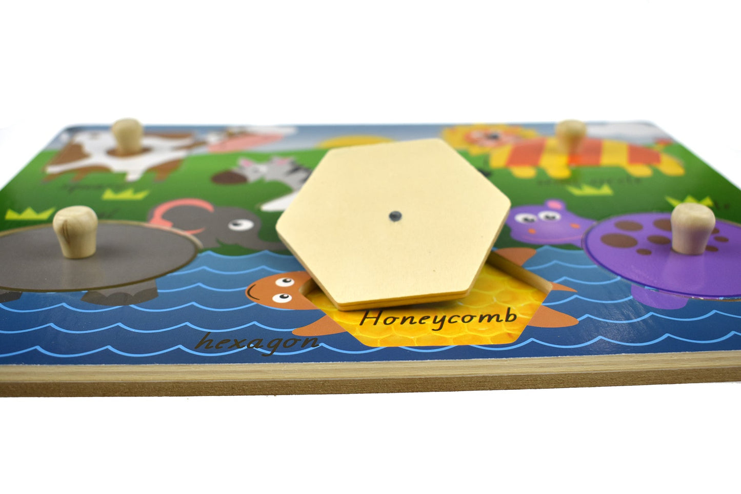2 IN 1 ANIMAL SHAPE PEG PUZZLE - Bamboo Sprout