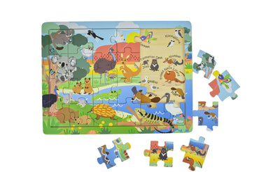 24PC JIGSAW PUZZLE AUSSIE ANIMALS AND THEIR NAMES - Bamboo Sprout
