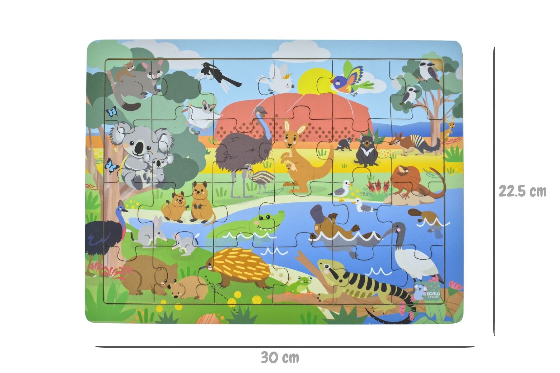 24PC JIGSAW PUZZLE AUSSIE ANIMALS AND THEIR NAMES - Bamboo Sprout
