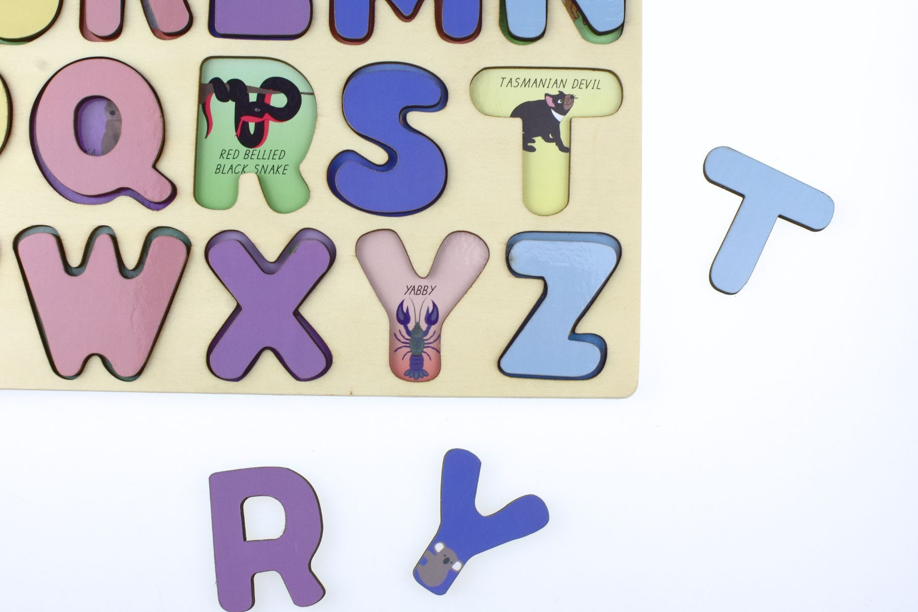 AUSTRALIAN ANIMALS A - Z UPPERCASE ALPHABET PUZZLE - Bamboo Sprout