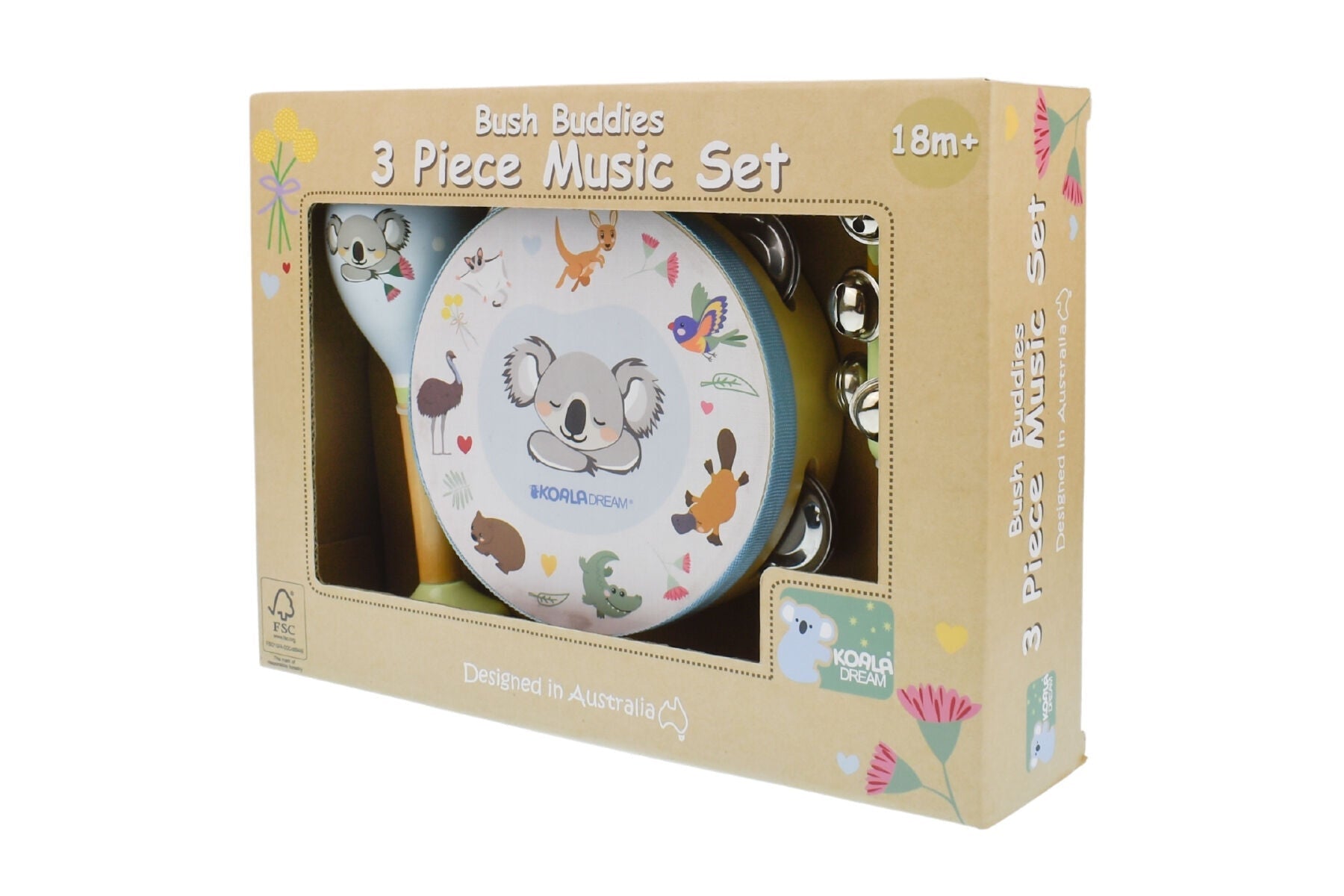 BUSH BUDDIES AUSTRALIAN ANIMALS 3PCS MUSICAL SET - Bamboo Sprout