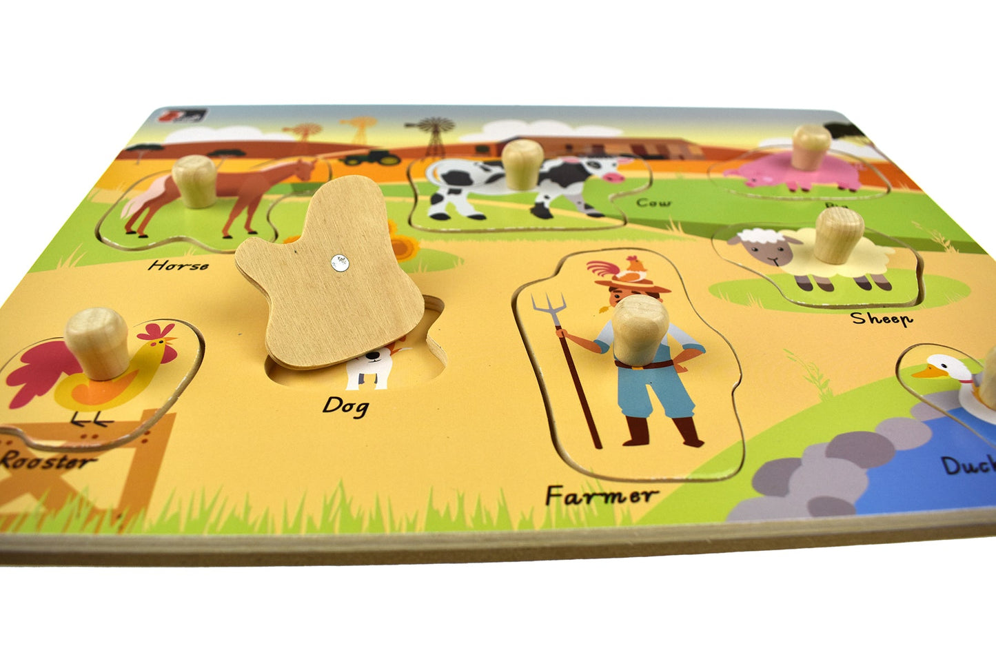 2 IN 1 AUSTRALIAN FARM PEG PUZZLE - Bamboo Sprout