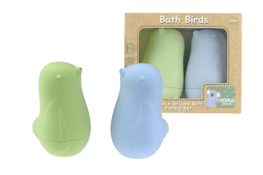 BATH BIRDS 2PC SILICONE POURING SET - GREEN - Bamboo Sprout