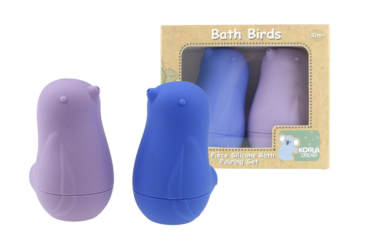BATH BIRDS 2PC SILICONE POURING SET - PURPLE - Bamboo Sprout