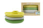 BATH BOATS 3PC SILICONE SET - GREY/GREEN - Bamboo Sprout