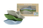 BATH SHARKS SILICONE 3PC SET - BLUE/GREEN - Bamboo Sprout