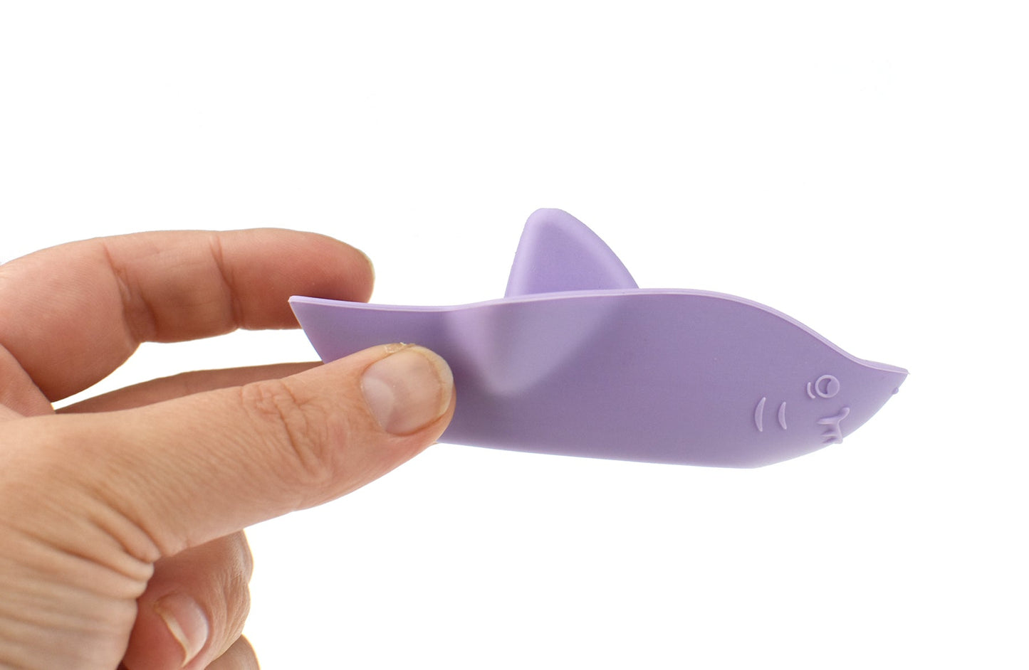 BATH SHARKS SILICONE 3PC SET - YELLOW/PURPLE - Bamboo Sprout