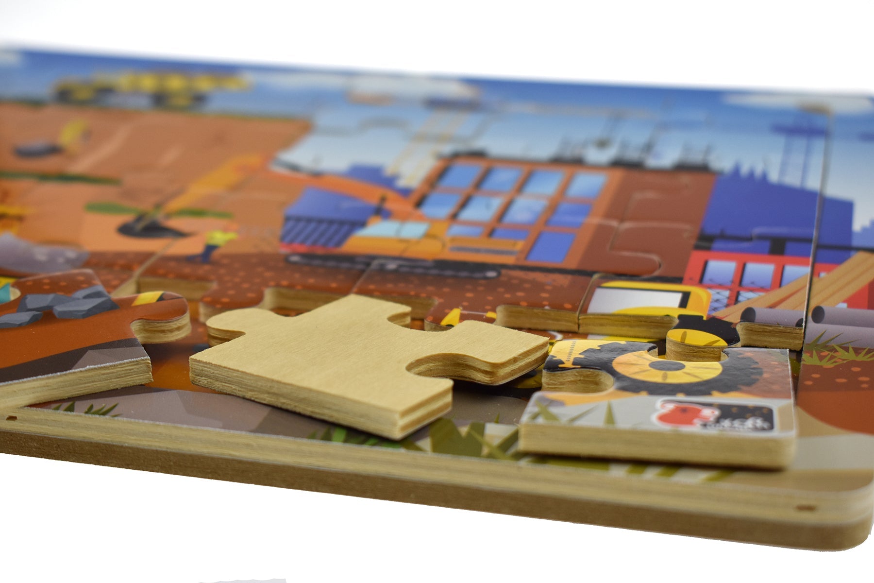CONSTRUCTION SITE JIGSAW PUZZLE 24PCS - Bamboo Sprout
