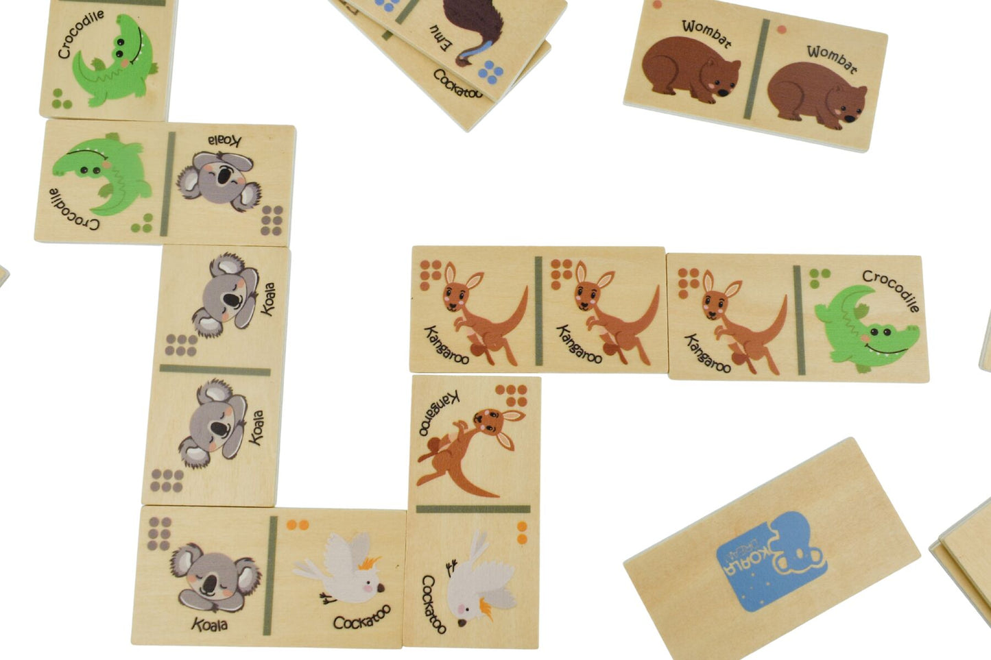 BUSH BUDDIES WOODEN DOMINOES AUSTRALIAN ANIMAL - Bamboo Sprout