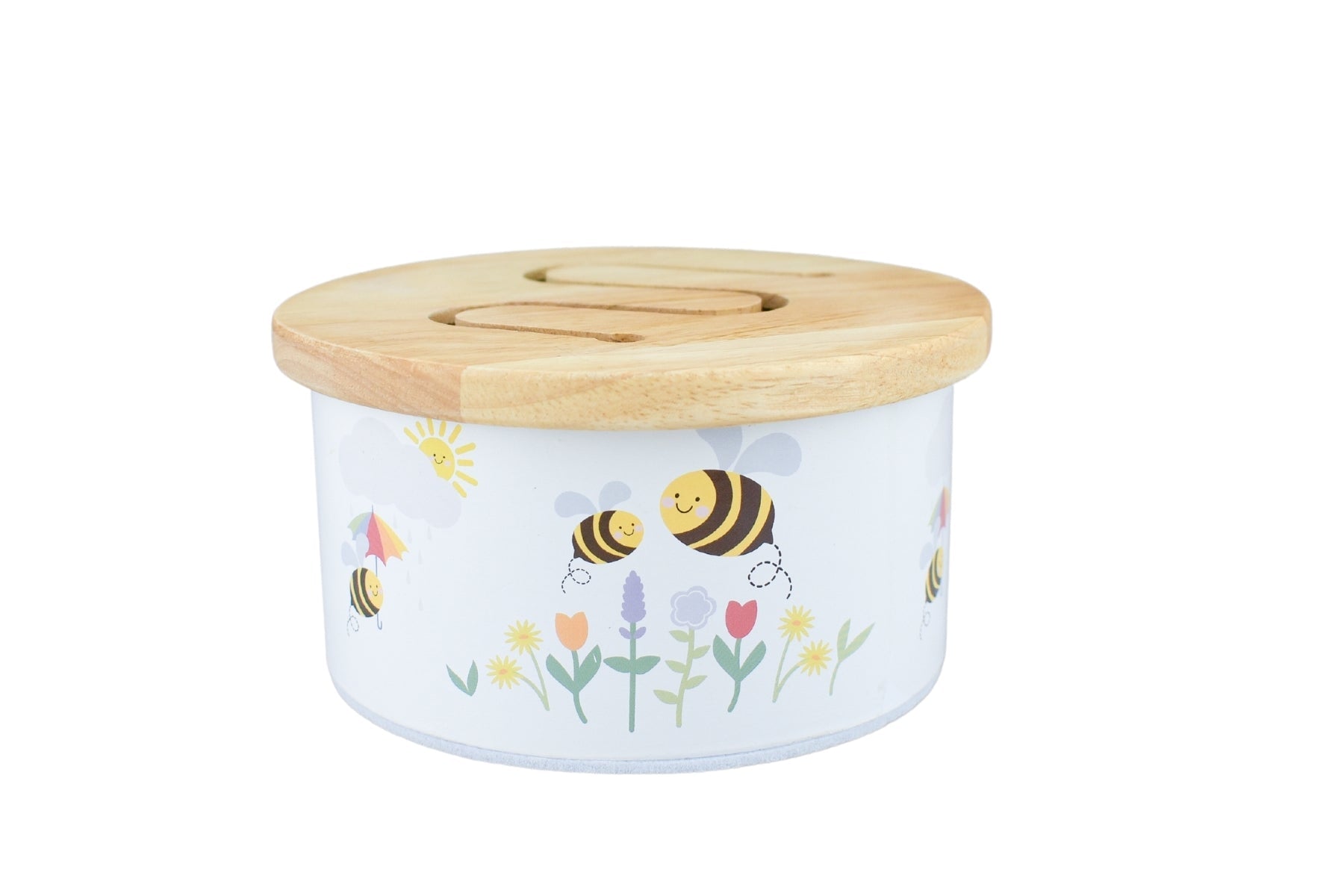 BUZZY DAYS BEE WOODEN DRUM - Bamboo Sprout