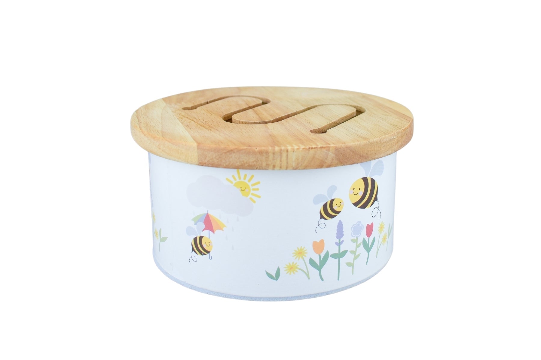 BUZZY DAYS BEE WOODEN DRUM - Bamboo Sprout