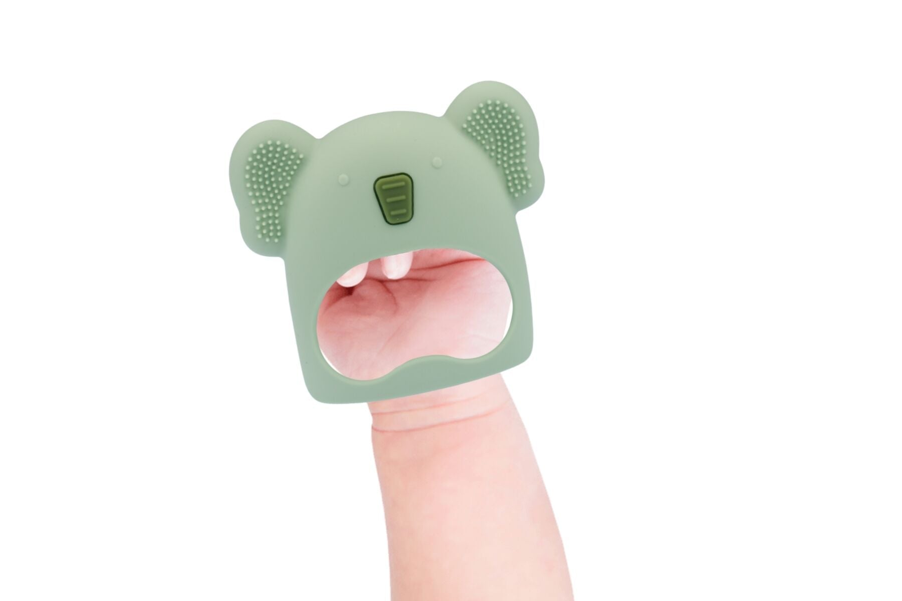 SILICONE KOALA TEETHING MITTEN - GREEN - Bamboo Sprout