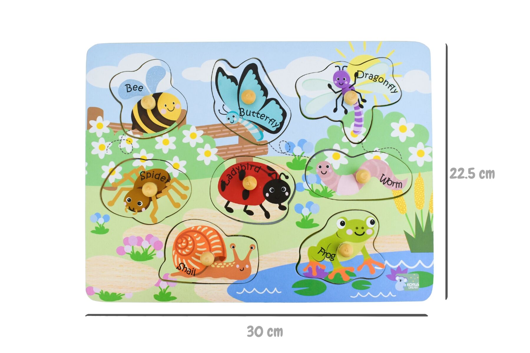 2 IN 1 INSECTS AND THEIR HOMES PEG PUZZLE - Bamboo Sprout