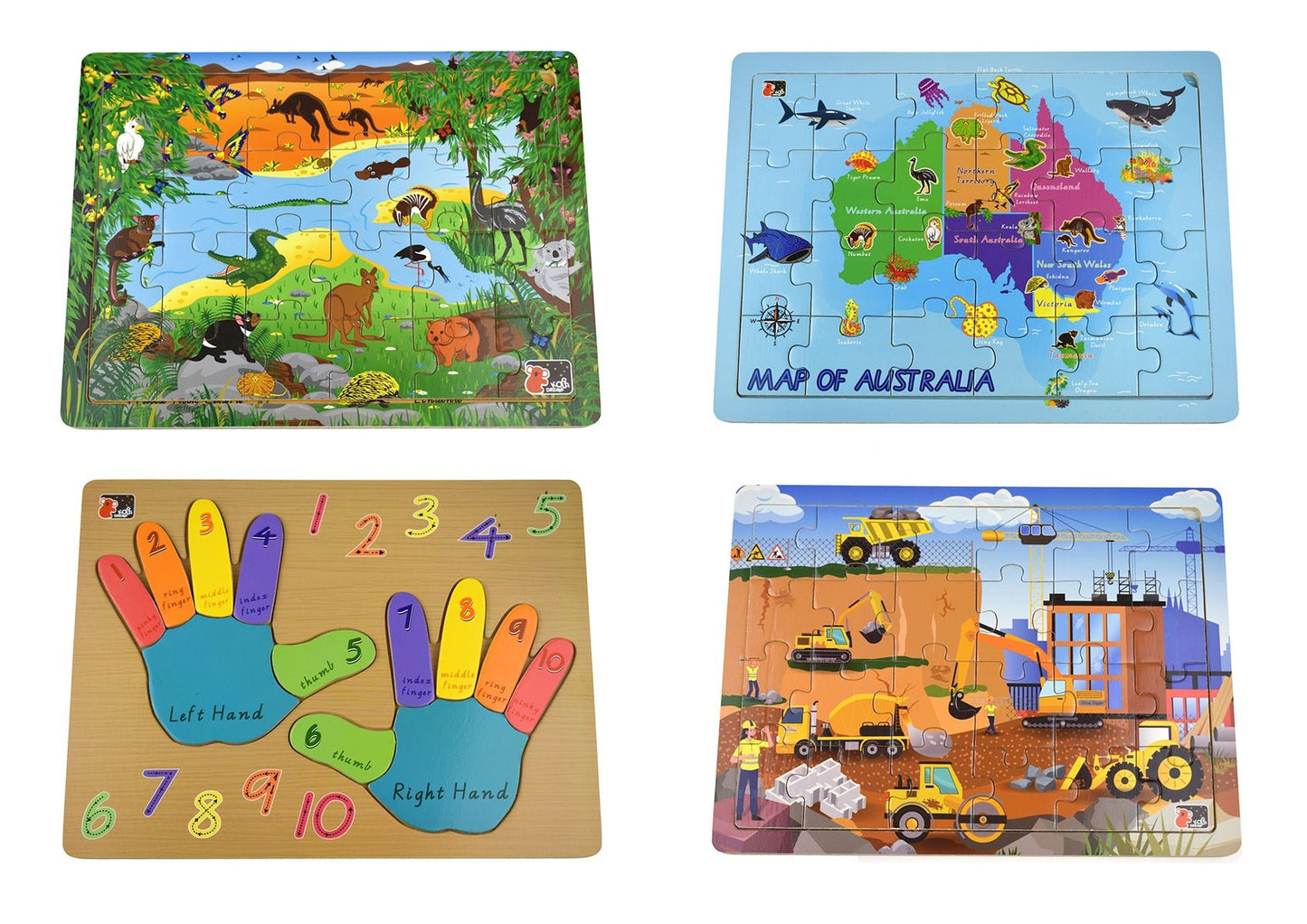 KOALA DREAM PEG & JIGSAW PUZZLE PACK OF 12 - Bamboo Sprout