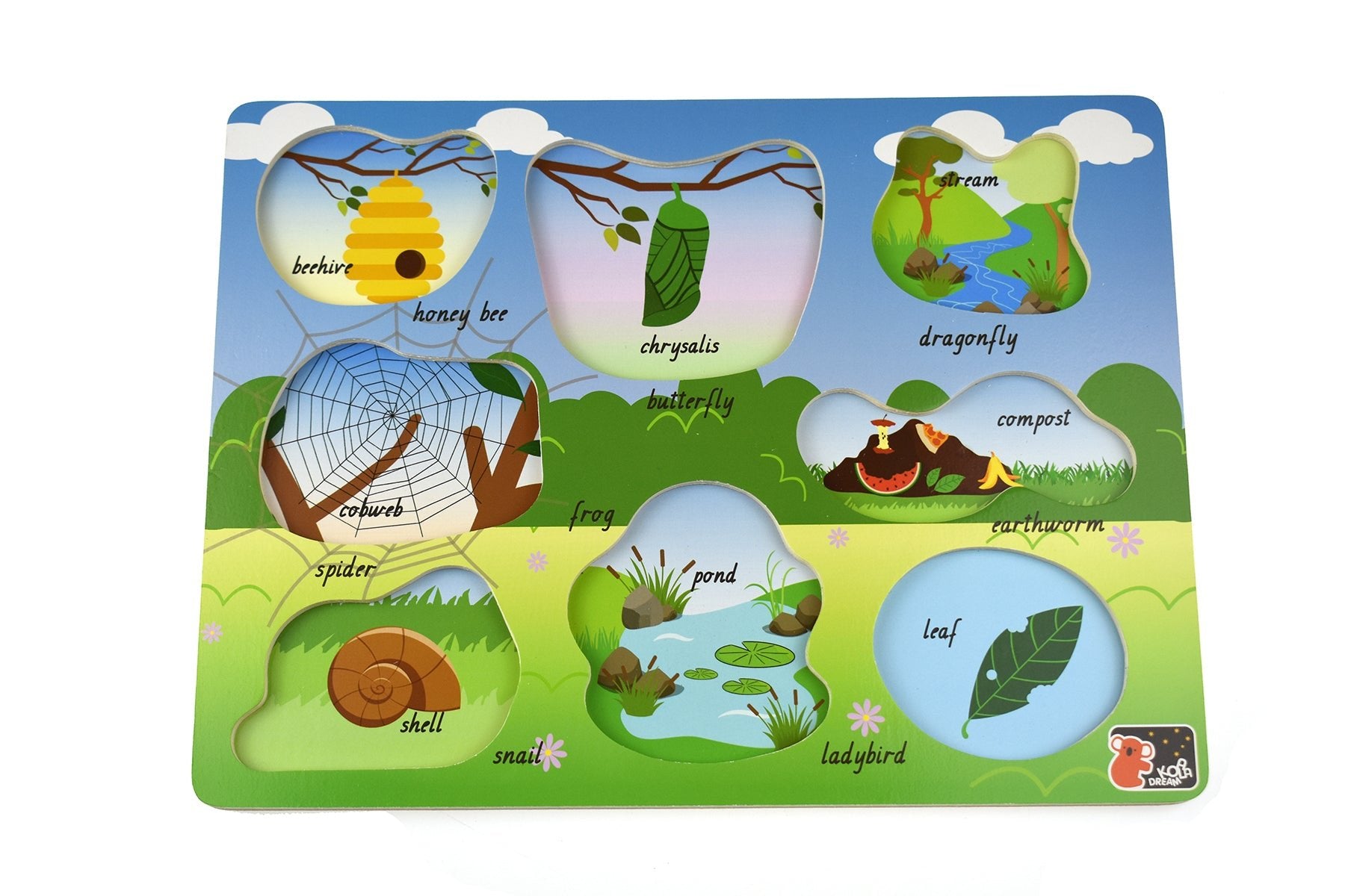 2 IN 1 MINIBEASTS INSECT PEG PUZZLE - Bamboo Sprout