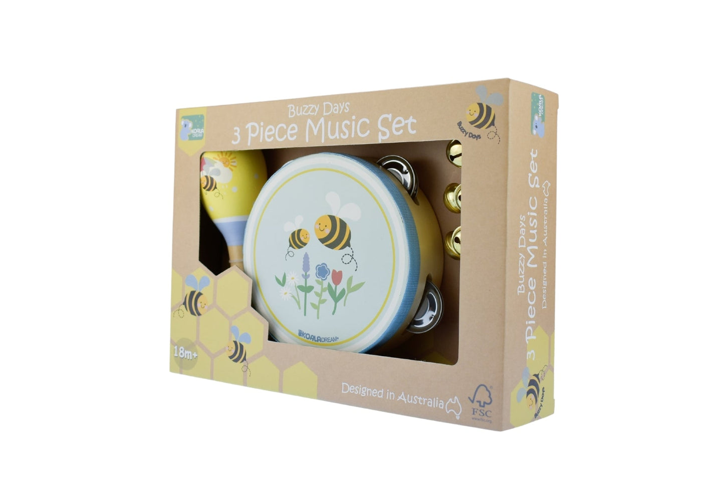 BUZZY DAYS BEE 3PCS MUSICAL SET - Bamboo Sprout