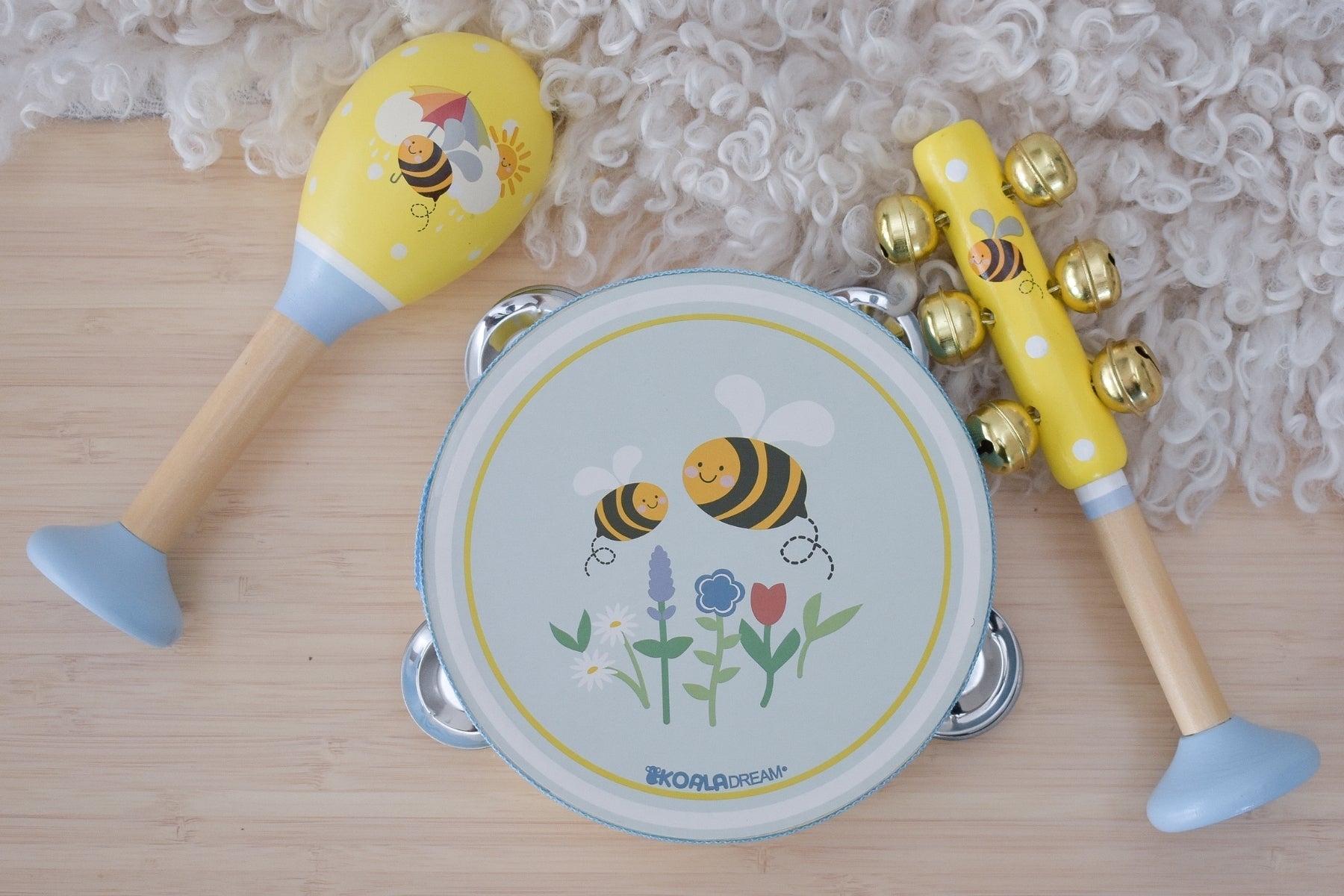 BUZZY DAYS BEE 3PCS MUSICAL SET - Bamboo Sprout