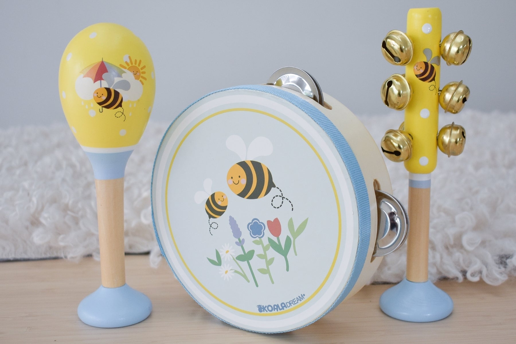 BUZZY DAYS BEE 3PCS MUSICAL SET - Bamboo Sprout