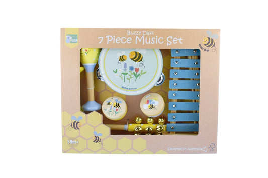 BUZZY DAYS BEE 7PCS MUSICAL SET - Bamboo Sprout