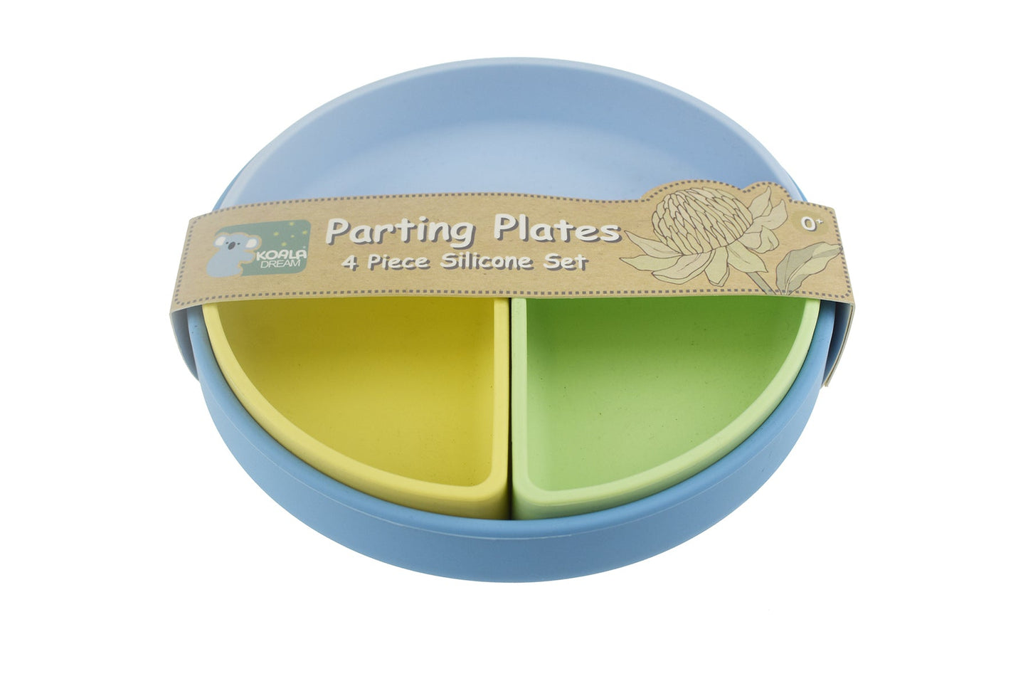 PARTING PLATES 4 PCS SILICONE SET - Bamboo Sprout