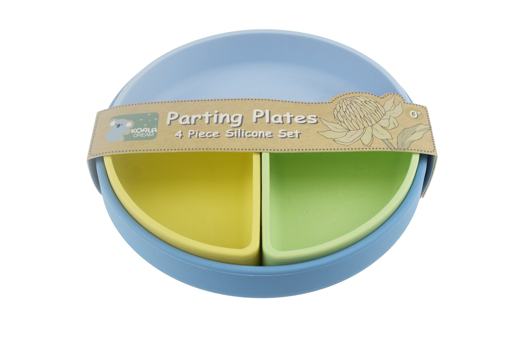 PARTING PLATES 4 PCS SILICONE SET - Bamboo Sprout