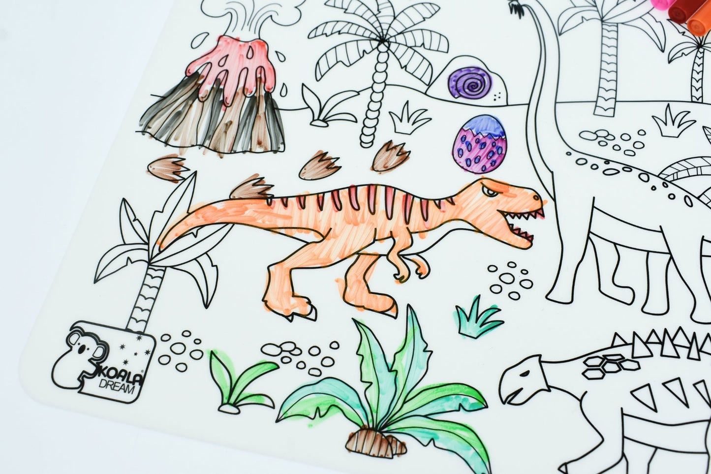 REUSABLE SILICONE DRAWING MAT - DINOSAURS - Bamboo Sprout