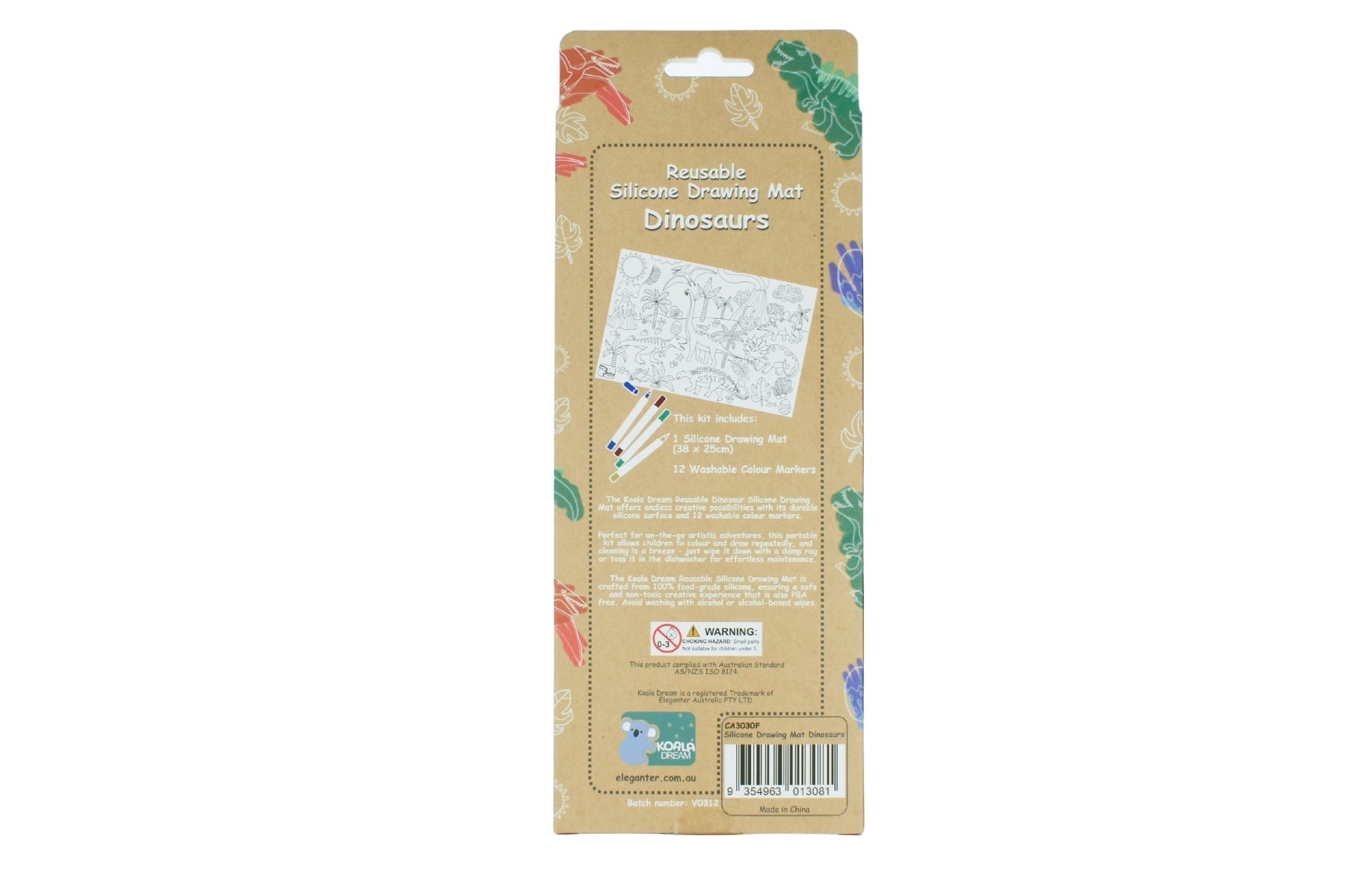 REUSABLE SILICONE DRAWING MAT - DINOSAURS - Bamboo Sprout