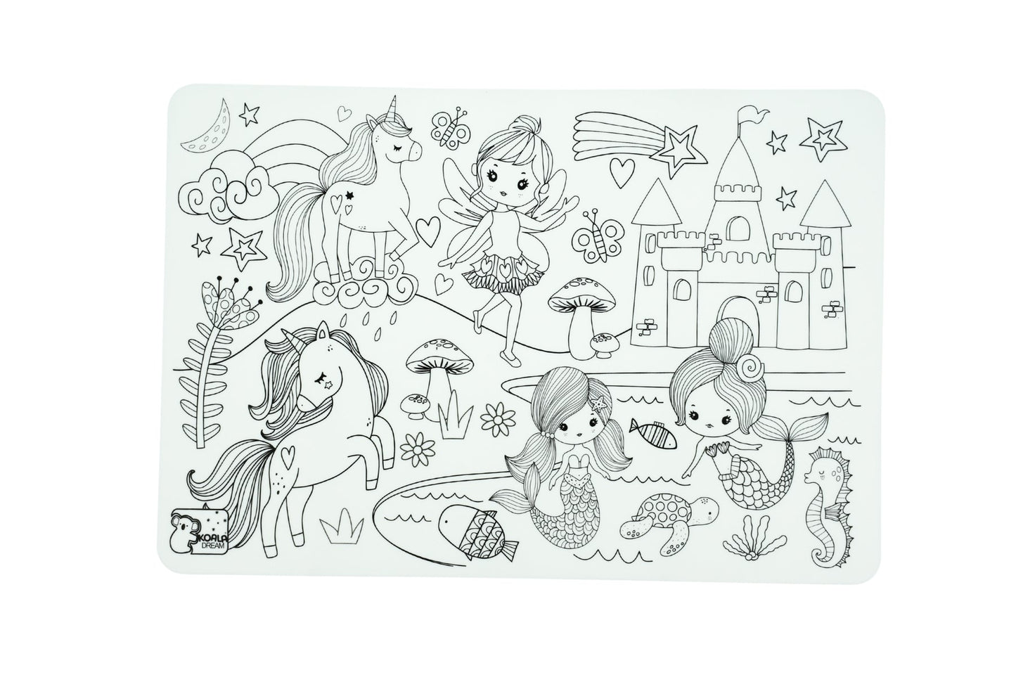 REUSABLE SILICONE DRAWING MAT - ENCHANTED KINGDOM - Bamboo Sprout
