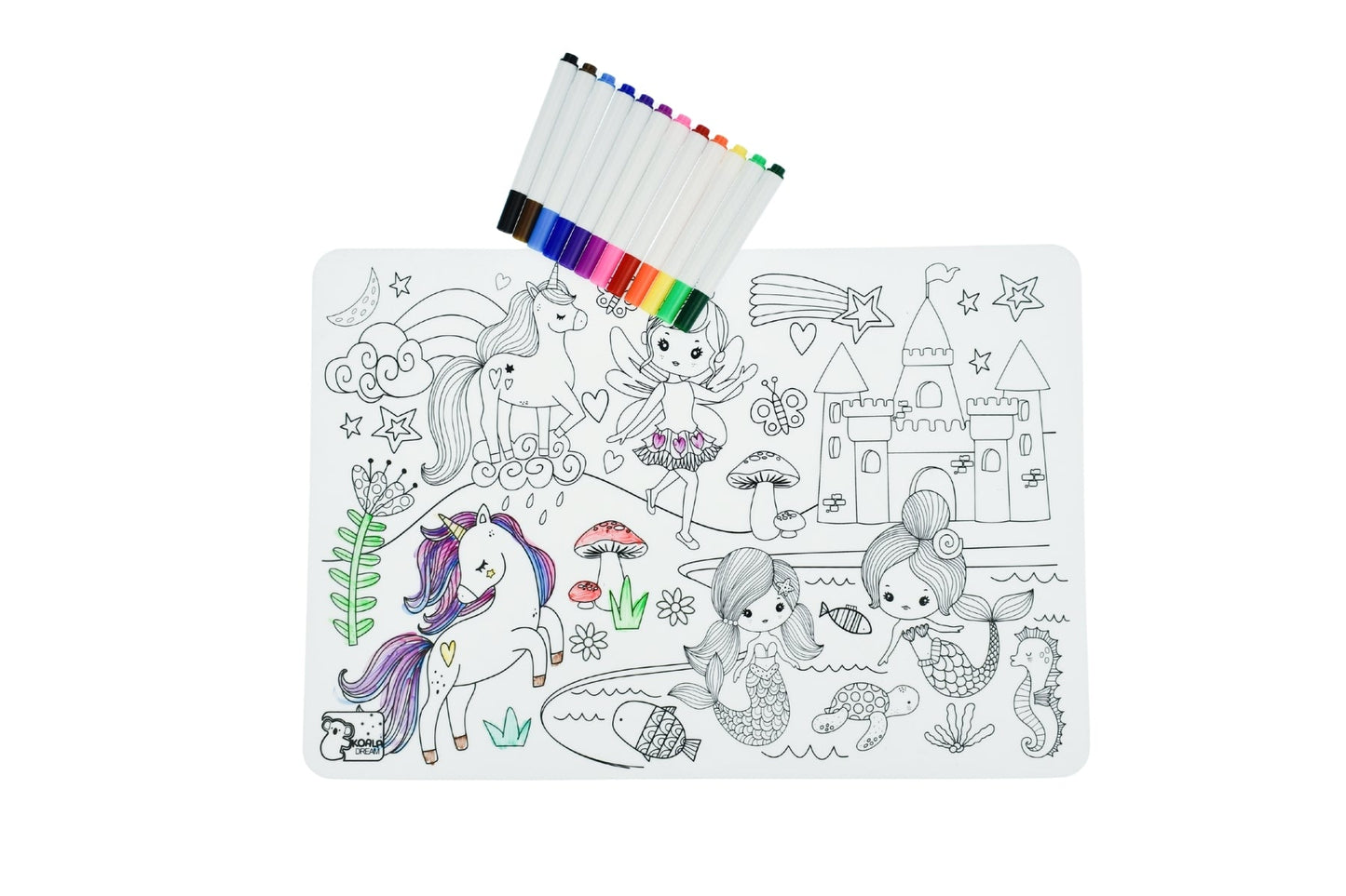 REUSABLE SILICONE DRAWING MAT - ENCHANTED KINGDOM - Bamboo Sprout