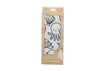 REUSABLE SILICONE DRAWING MAT - SEA ANIMALS - Bamboo Sprout