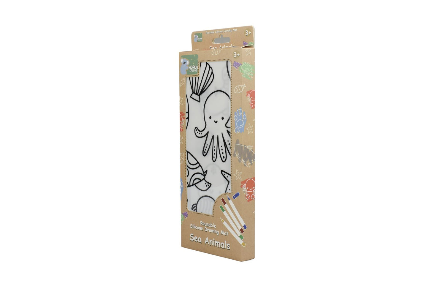 REUSABLE SILICONE DRAWING MAT - SEA ANIMALS - Bamboo Sprout