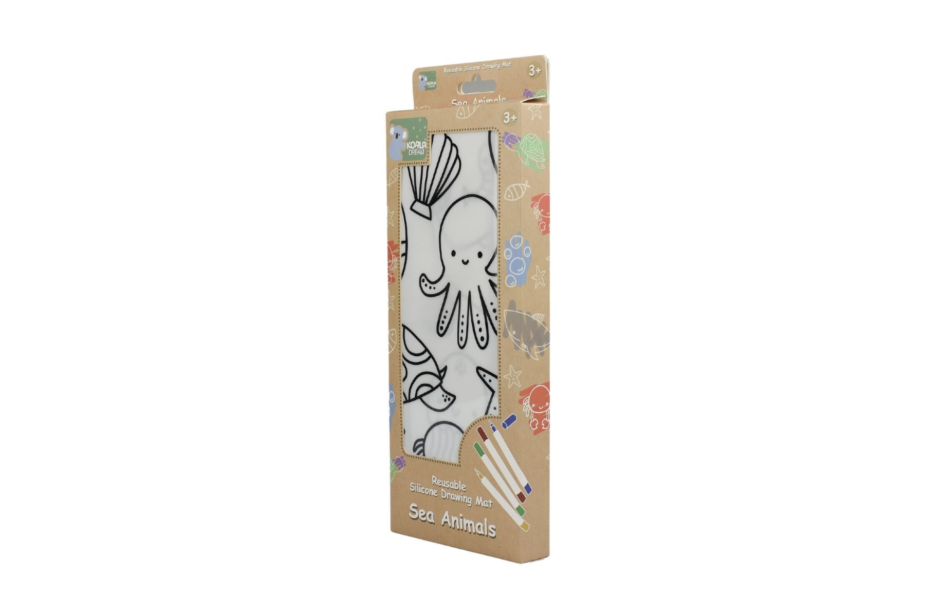 REUSABLE SILICONE DRAWING MAT - SEA ANIMALS - Bamboo Sprout
