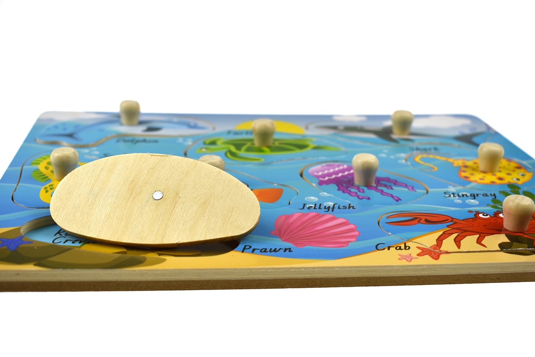 2 IN 1 SEA ANIMAL PEG PUZZLE - Bamboo Sprout
