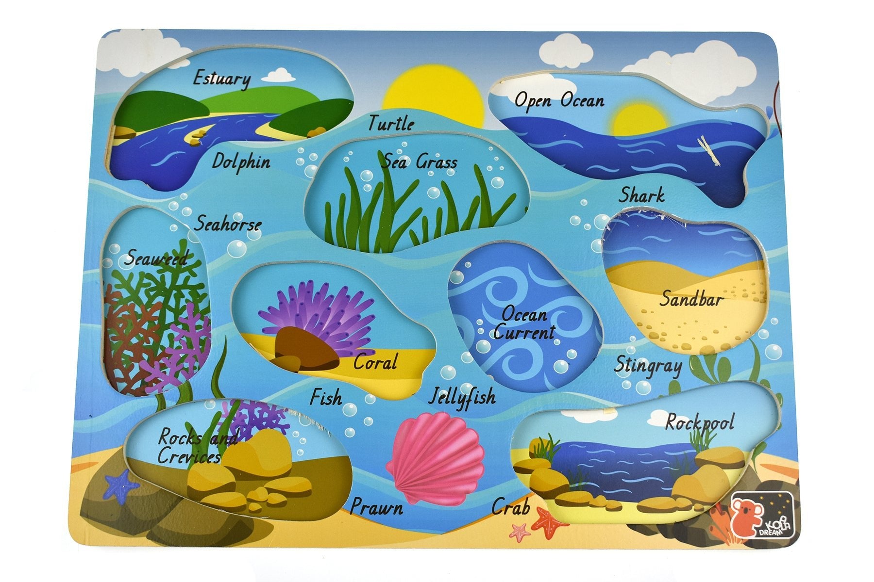 2 IN 1 SEA ANIMAL PEG PUZZLE - Bamboo Sprout