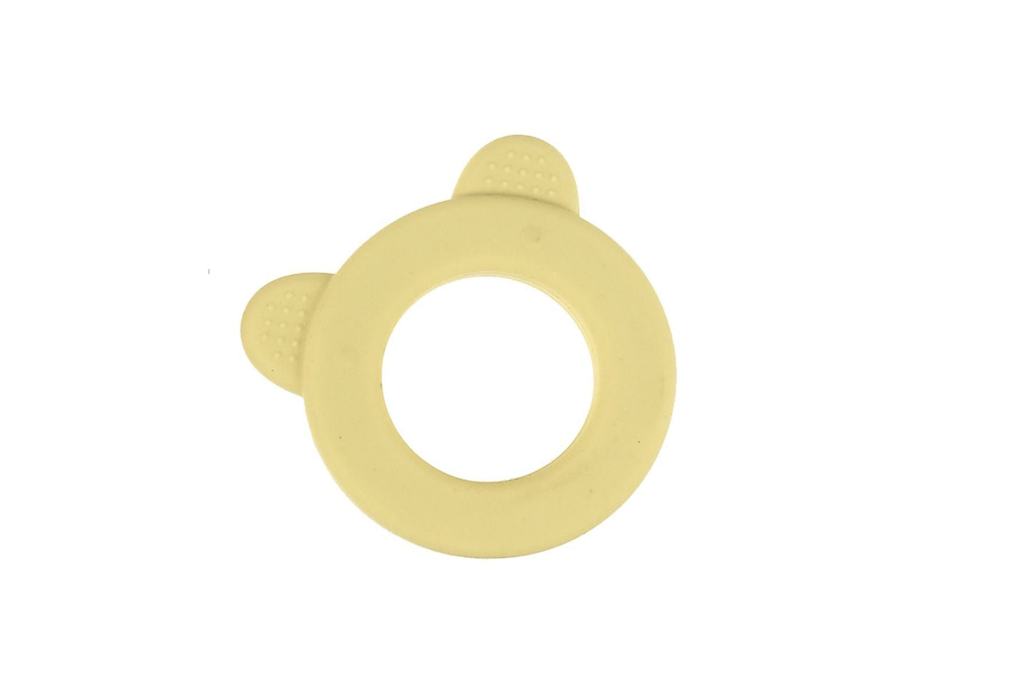 SENSORY SILICONE BEAR TEETHER - YELLOW - Bamboo Sprout
