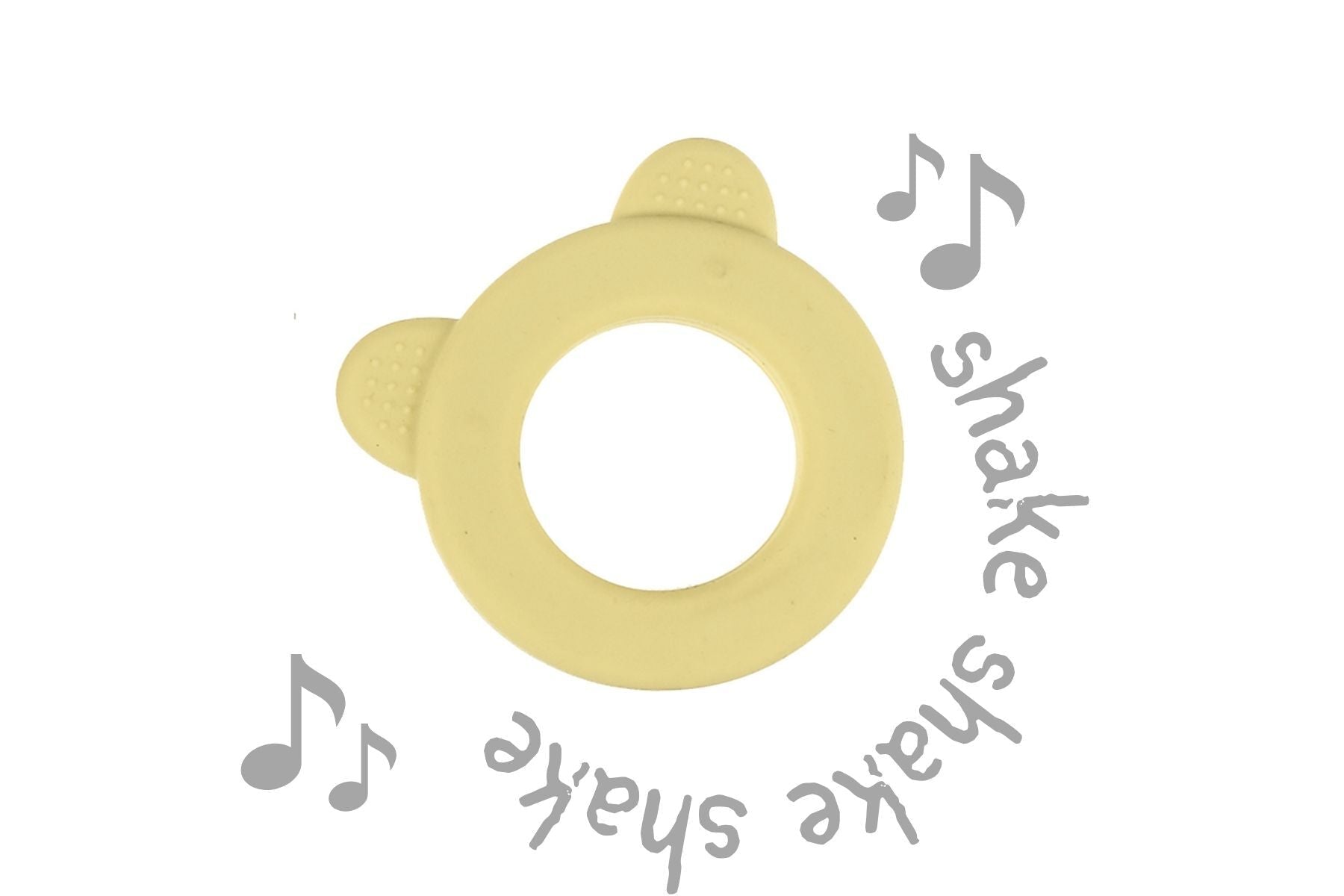 SENSORY SILICONE BEAR TEETHER - YELLOW - Bamboo Sprout