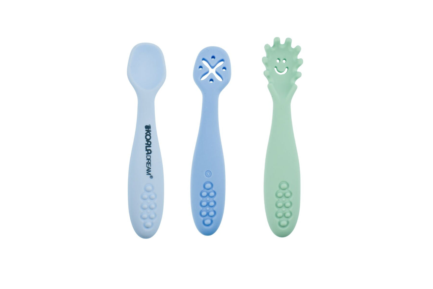 SENSORY SILICONE LICKING SPOONS - BLUE - Bamboo Sprout