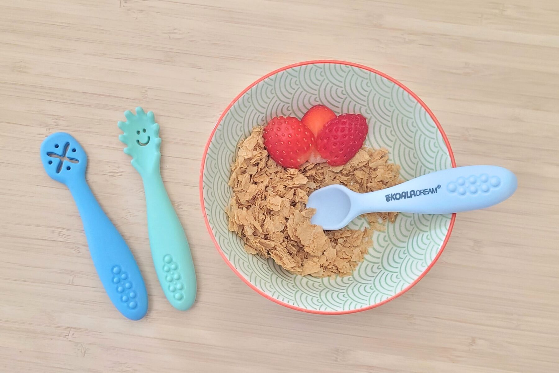 SENSORY SILICONE LICKING SPOONS - BLUE - Bamboo Sprout